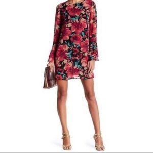 Leyden Floral Bell Sleeve Mini Dress